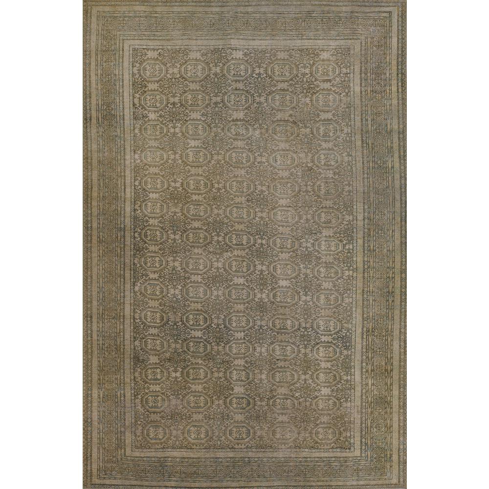 Traditional Rectangle Area Rug, Green, 8' X 10'