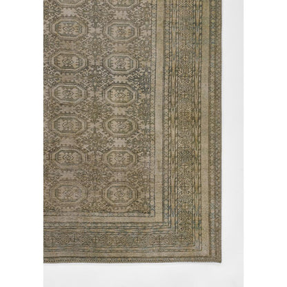 Traditional Rectangle Area Rug, Green, 8' X 10'