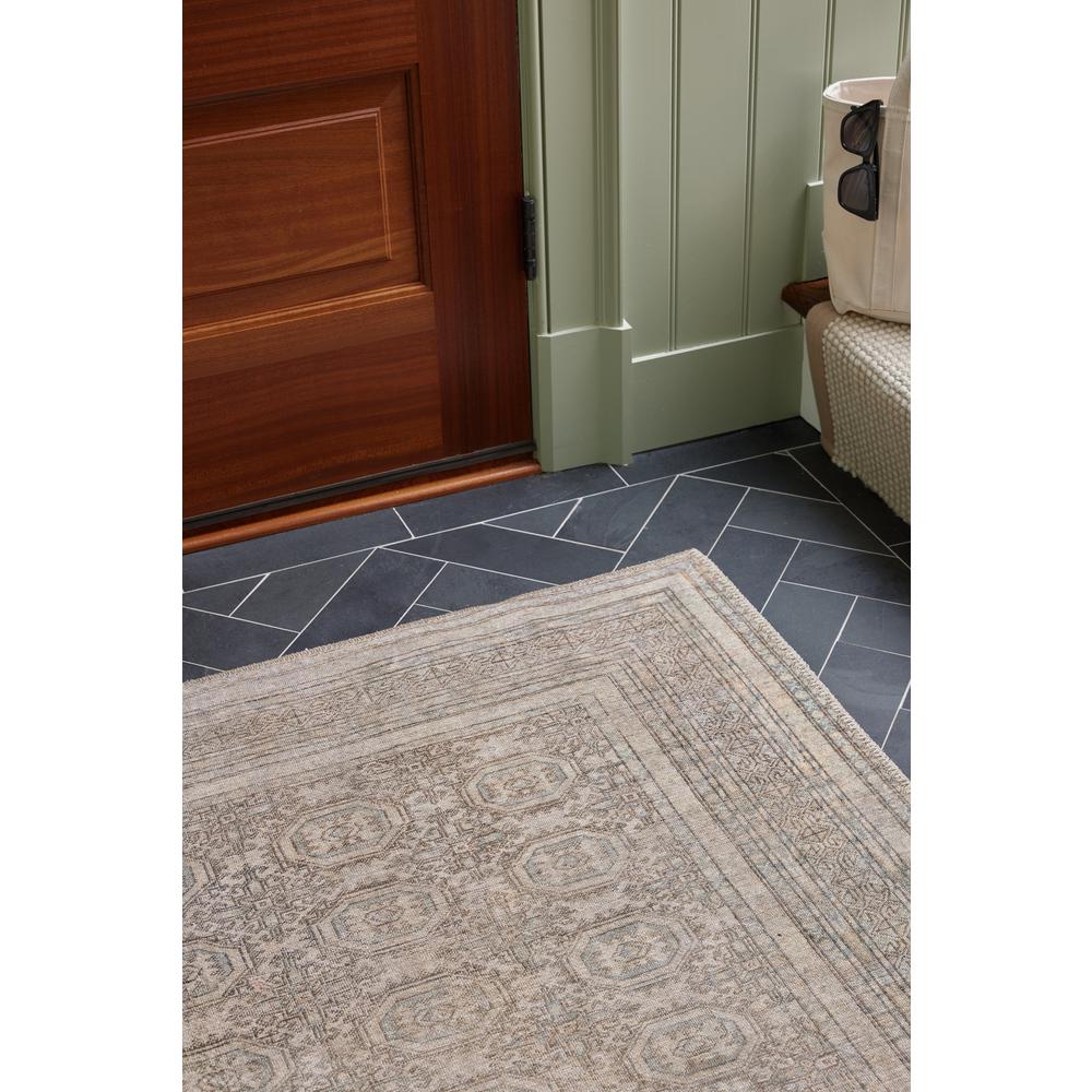 Traditional Rectangle Area Rug, Green, 8' X 10'