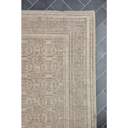 Traditional Rectangle Area Rug, Green, 8' X 10'