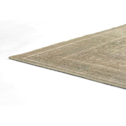 Traditional Rectangle Area Rug, Green, 8' X 10'