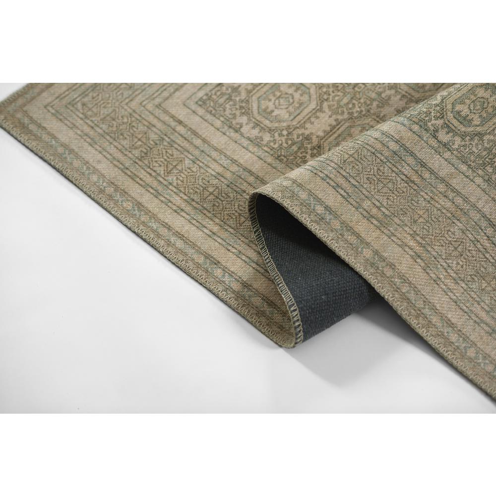 Traditional Rectangle Area Rug, Green, 8' X 10'