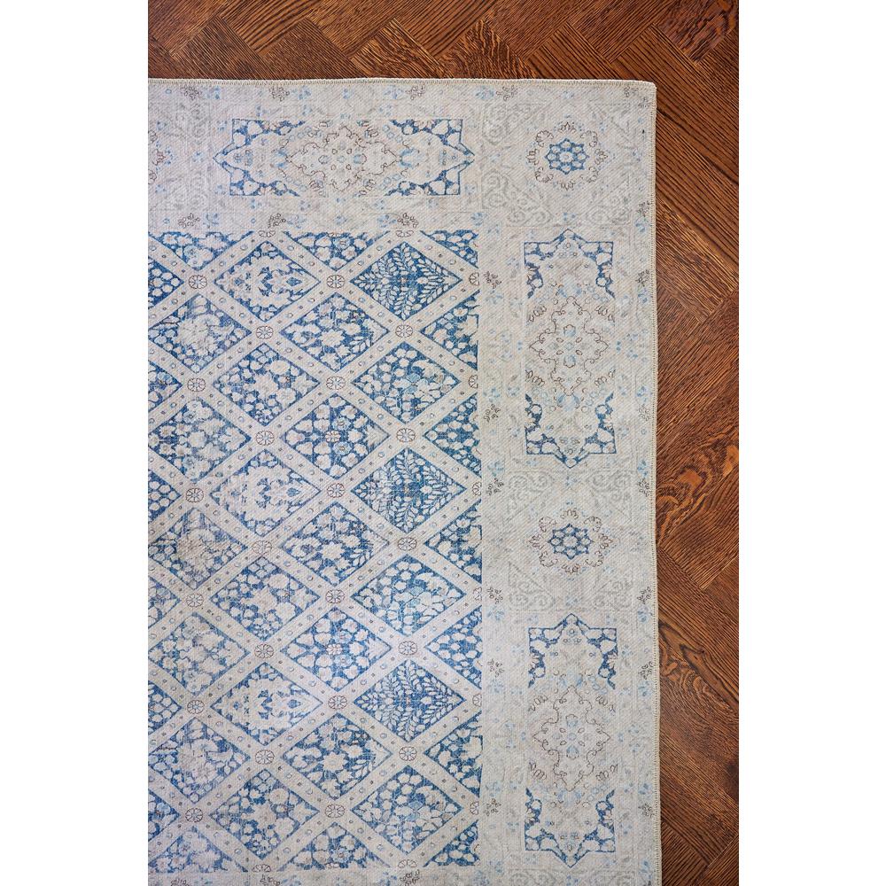 Traditional Rectangle Area Rug, Blue, 8' X 10'