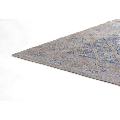 Traditional Rectangle Area Rug, Blue, 8' X 10'