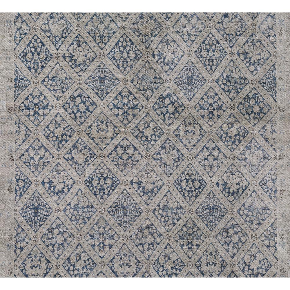 Traditional Rectangle Area Rug, Blue, 8' X 10'