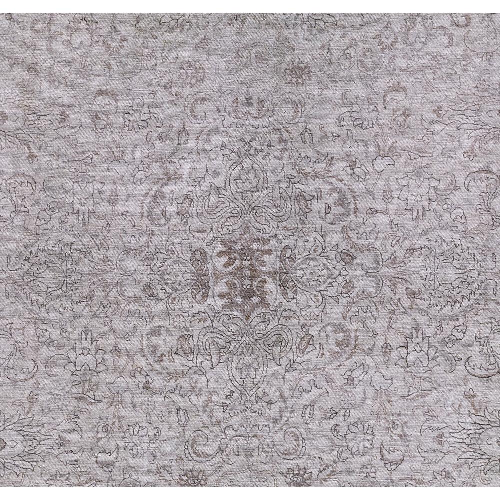 Traditional Rectangle Area Rug, Grey, 8' X 10'