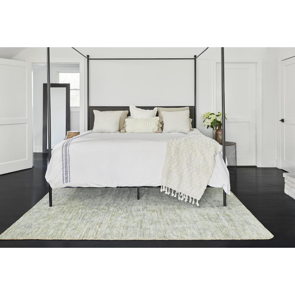 Transitional Rectangle Area Rug, Green, 9' X 12'
