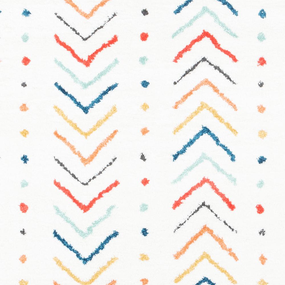 Modern Runner Area Rug, Multi, 2'3" X 7'6" Runner