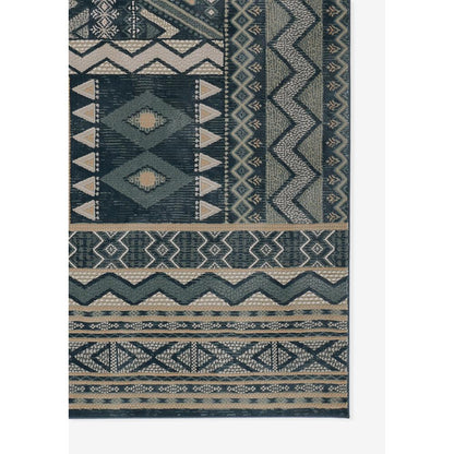 Contemporary Rectangle Area Rug, Blue, 8'11" X 12'6"