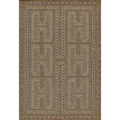 Transitional Rectangle Area Rug, Natural, 6'6" X 9'