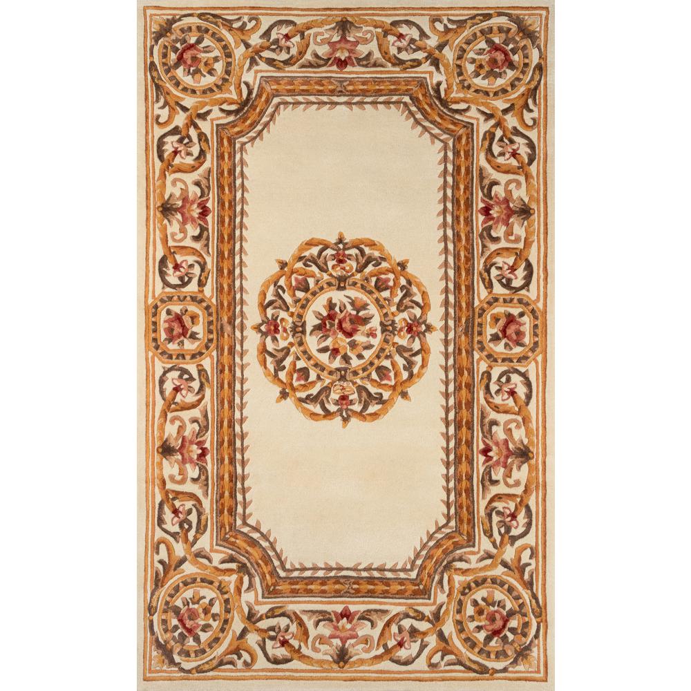 Transitional Octagon Area Rug, Ivory, 6' X 6' Octagon
