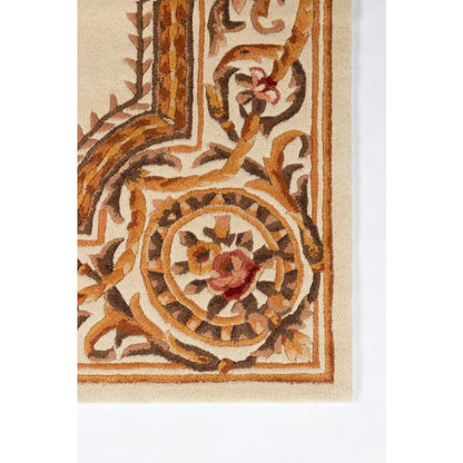 Transitional Octagon Area Rug, Ivory, 6' X 6' Octagon