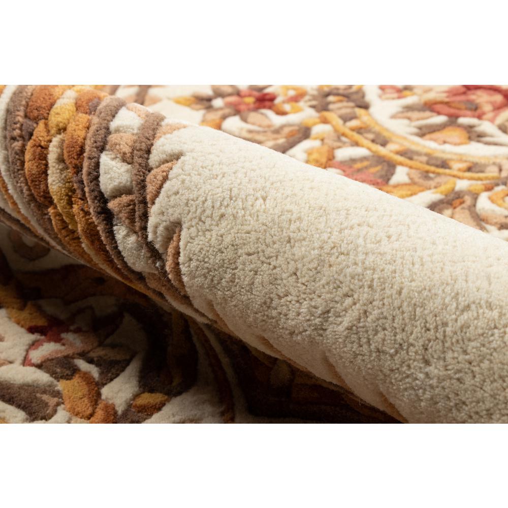 Transitional Octagon Area Rug, Ivory, 6' X 6' Octagon