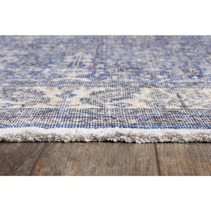 Traditional Rectangle Area Rug, Blue, 8' X 10'