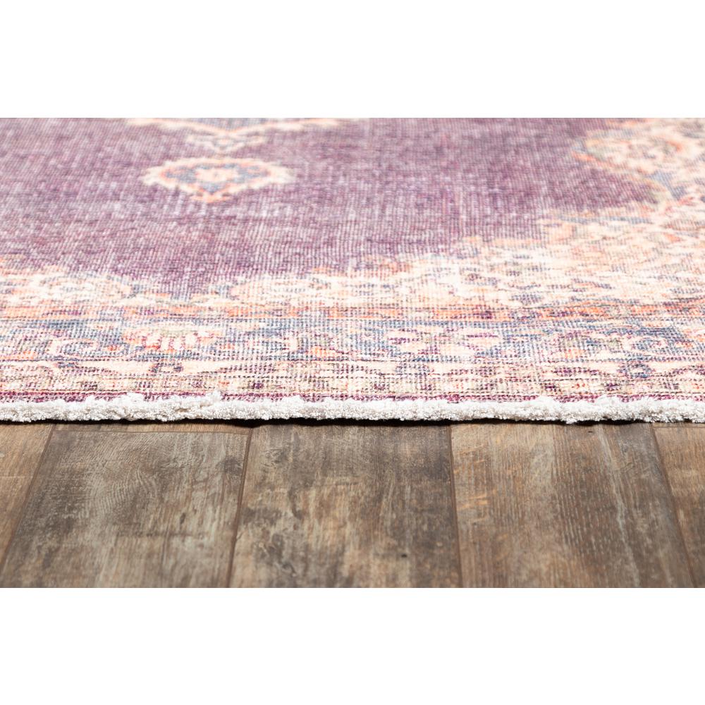 Traditional Rectangle Area Rug, Plum, 8' X 10'