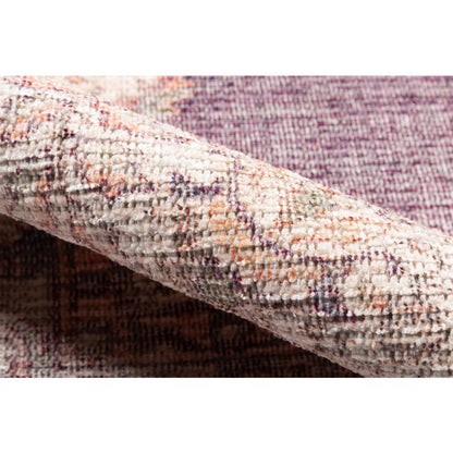 Traditional Rectangle Area Rug, Plum, 8' X 10'
