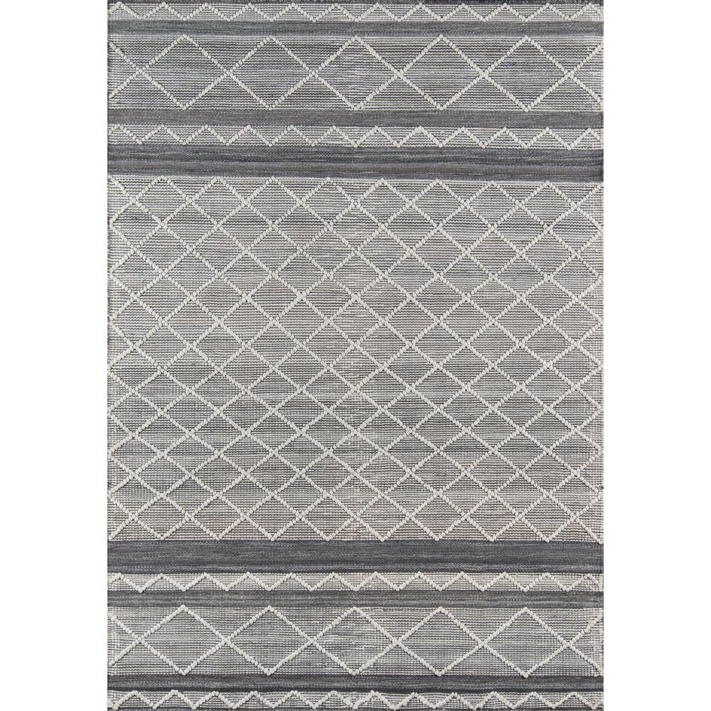 Contemporary Rectangle Area Rug, Grey, 8'9" X 11'9"