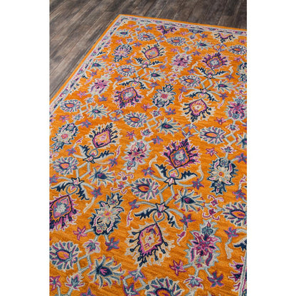 Traditional Rectangle Area Rug, Orange, 8' X 10'