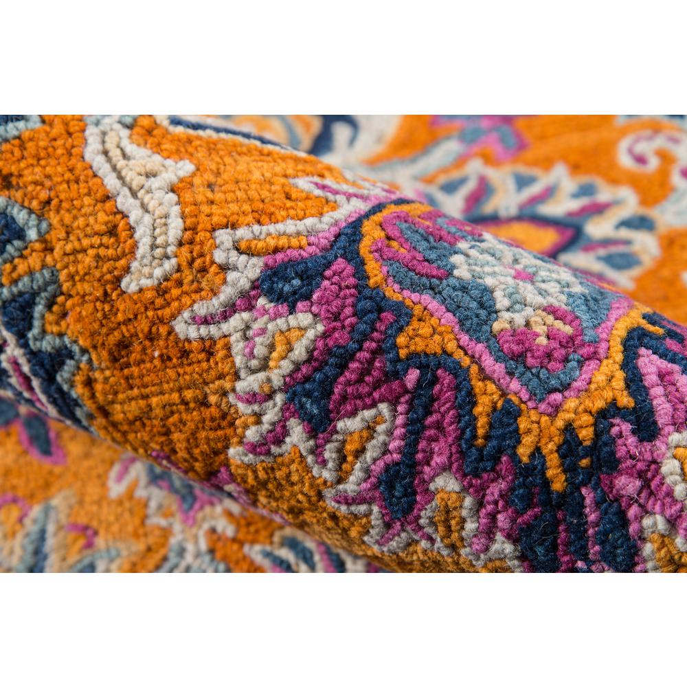 Traditional Rectangle Area Rug, Orange, 8' X 10'