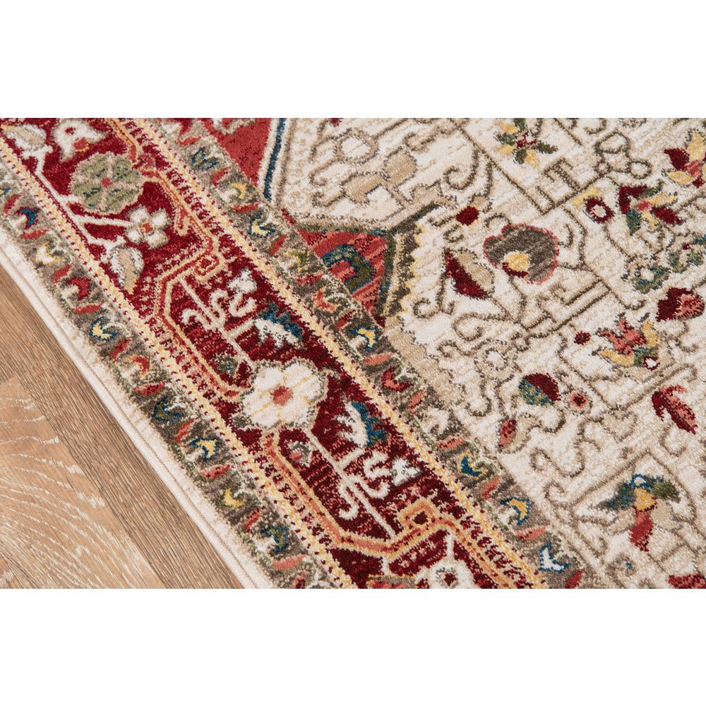 Traditional Rectangle Area Rug, Red, 7'6" X 9'6"