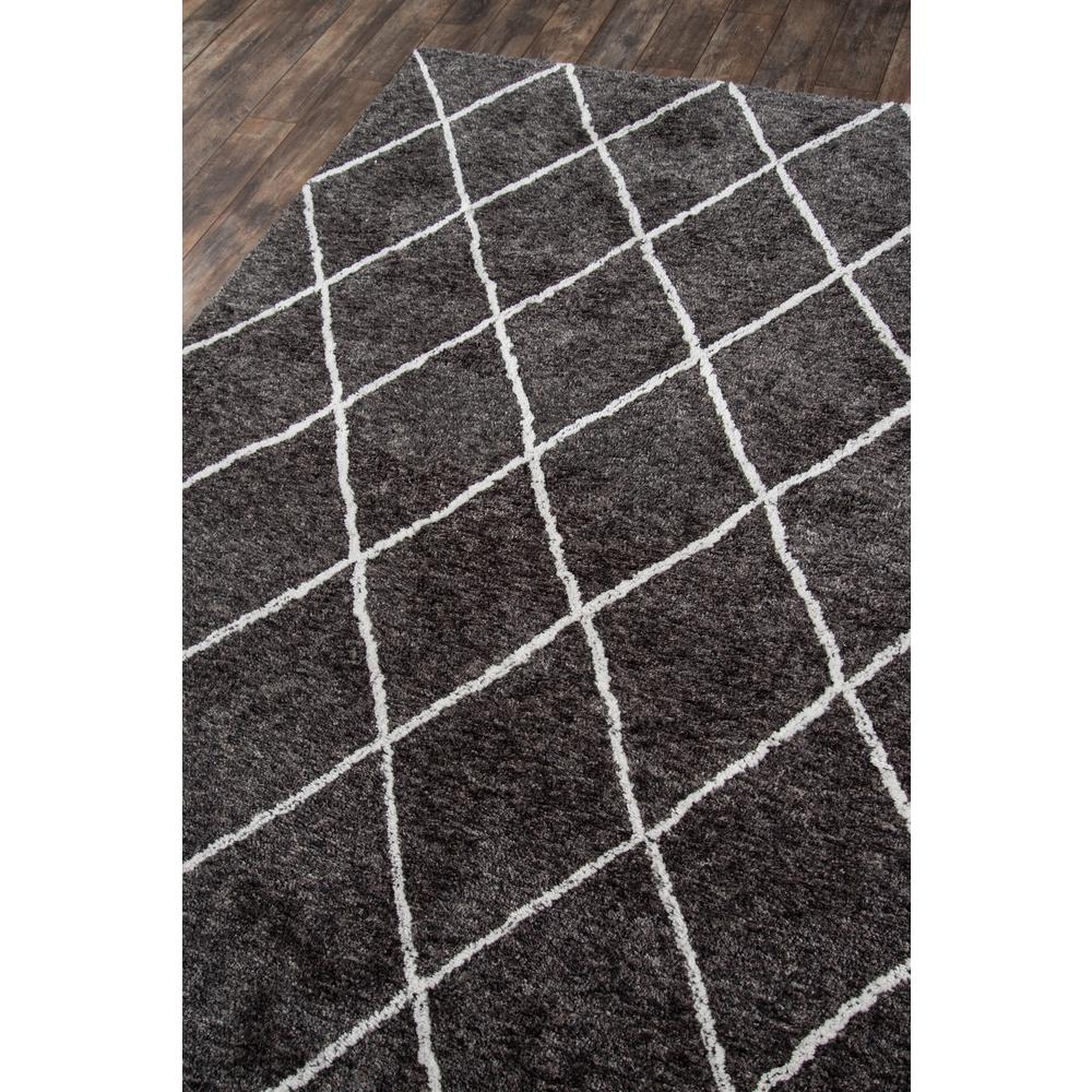 Contemporary Rectangle Area Rug, Charcoal, 9' X 12'