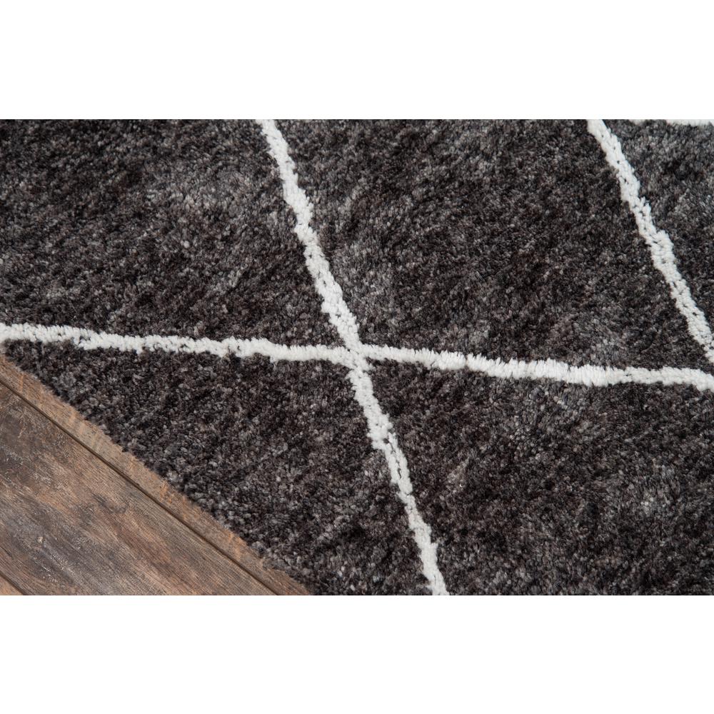 Contemporary Rectangle Area Rug, Charcoal, 9' X 12'