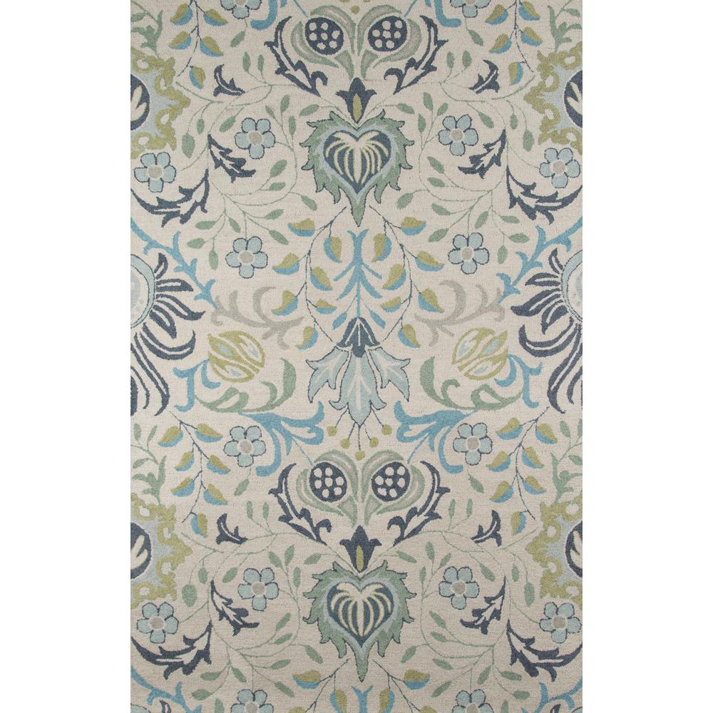 Casual Rectangle Area Rug, Blue, 9' X 12'