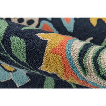 Casual Rectangle Area Rug, Navy, 9' X 12'