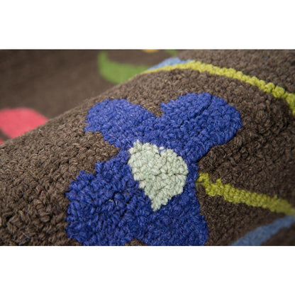 Casual Rectangle Area Rug, Brown, 9' X 12'