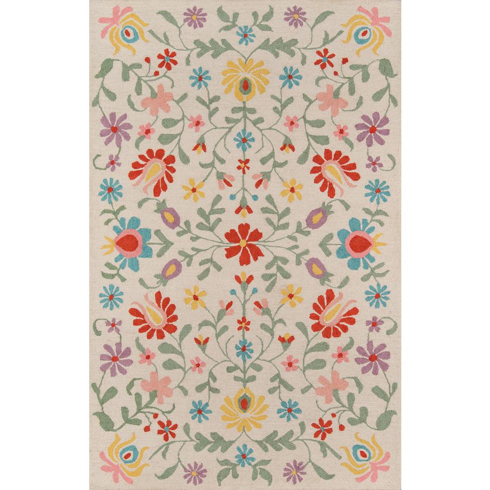 Casual Rectangle Area Rug, Ivory, 9' X 12'
