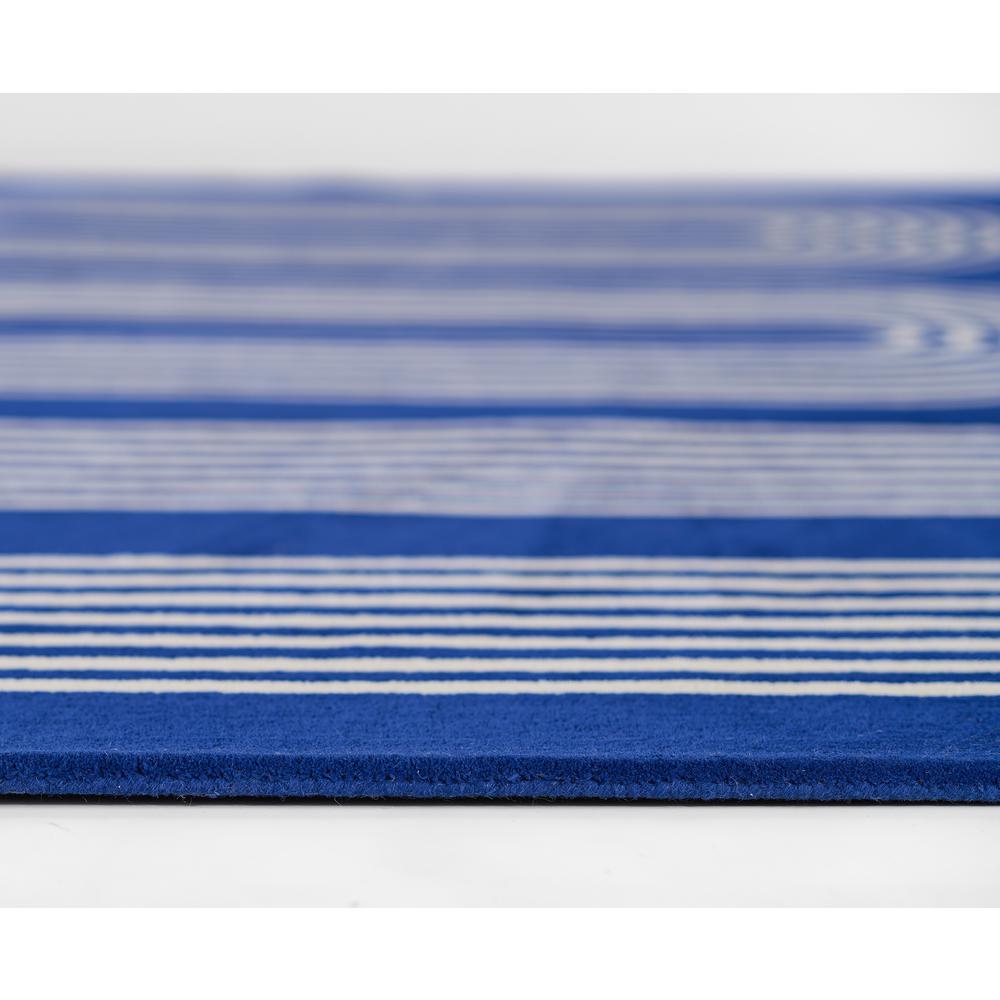 Contemporary Rectangle Area Rug, Cobalt, 9' X 12'
