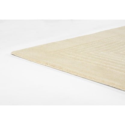 Contemporary Rectangle Area Rug, Beige, 9' X 12'