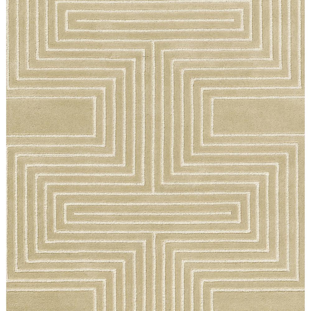 Contemporary Rectangle Area Rug, Beige, 9' X 12'