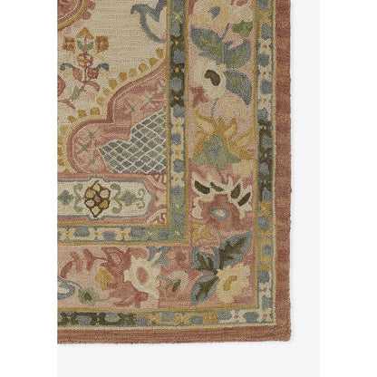 Traditional Rectangle Area Rug, Rose, 8' X 11'