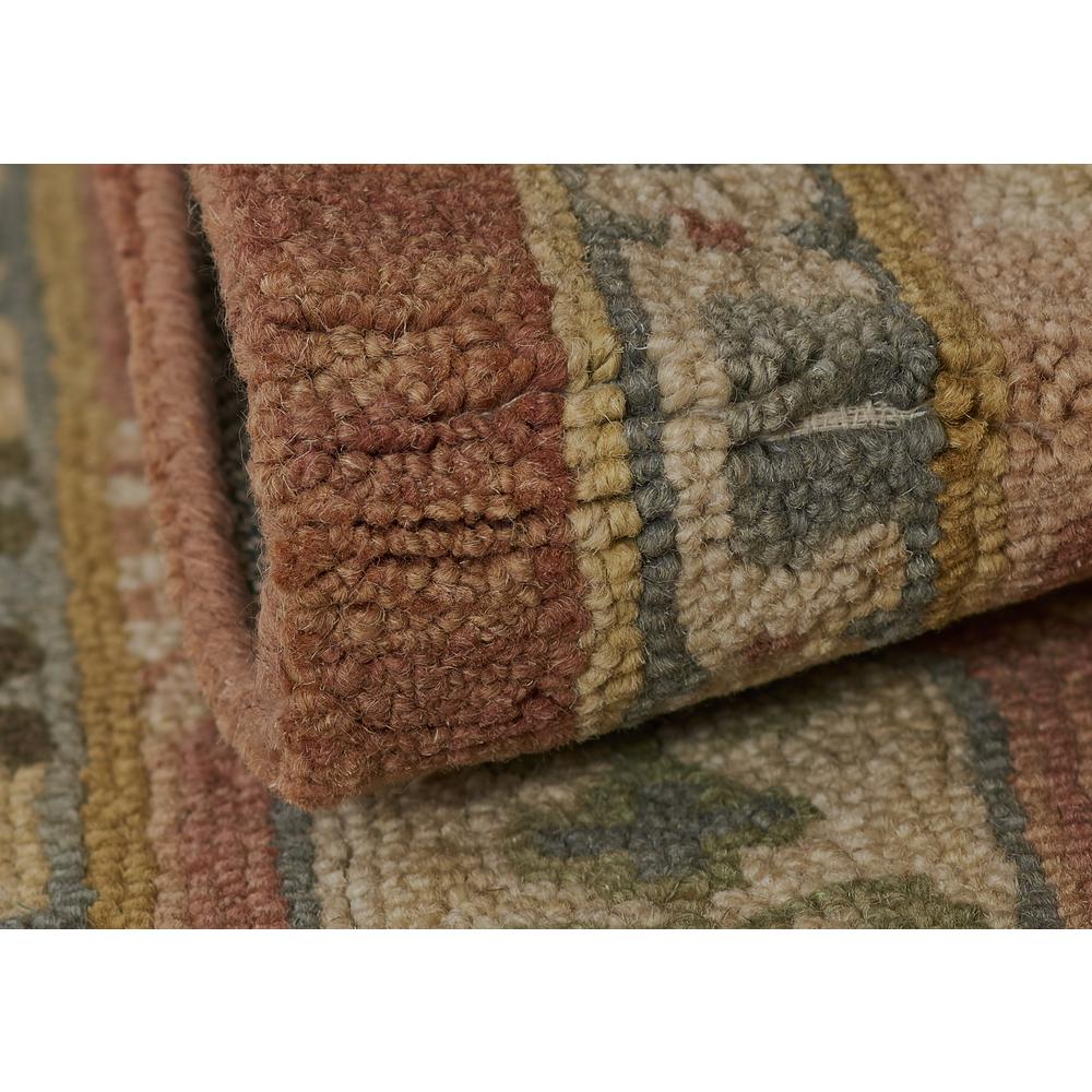 Traditional Rectangle Area Rug, Rose, 8' X 11'