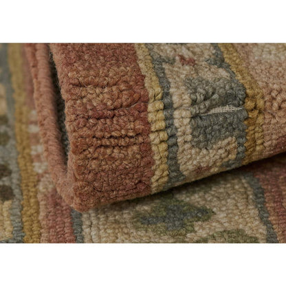 Traditional Rectangle Area Rug, Rose, 8' X 11'