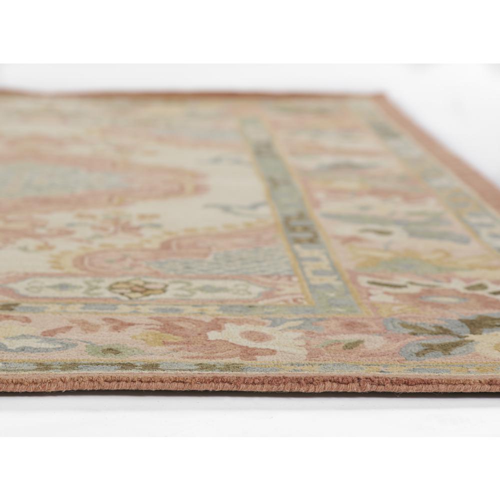 Traditional Rectangle Area Rug, Rose, 8' X 11'