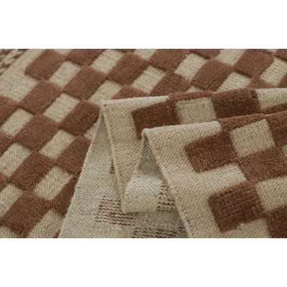 Contemporary Rectangle Area Rug, Brown, 8' X 10'