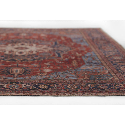 Traditional Rectangle Area Rug, Red, 7'6" X 9'6"