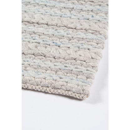 Contemporary Rectangle Area Rug, Light Grey, 8'9" X 11'9"