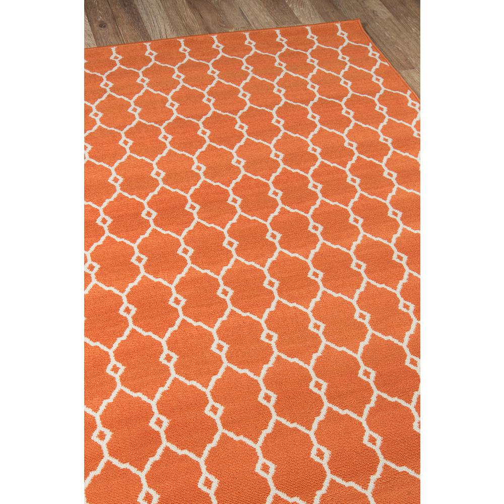 Contemporary Rectangle Area Rug, Orange, 7'10" X 10'10"