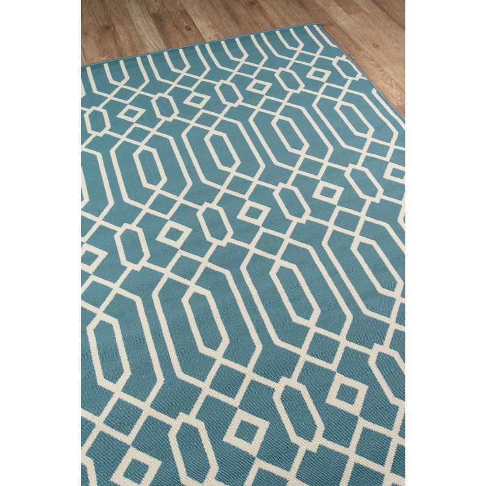 Contemporary Rectangle Area Rug, Blue, 7'10" X 10'10"