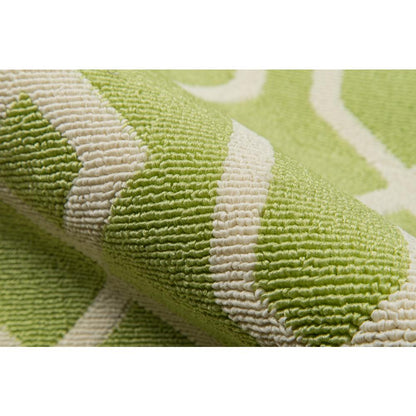 Contemporary Rectangle Area Rug, Green, 7'10" X 10'10"