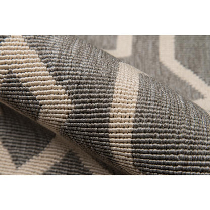 Contemporary Rectangle Area Rug, Grey, 7'10" X 10'10"