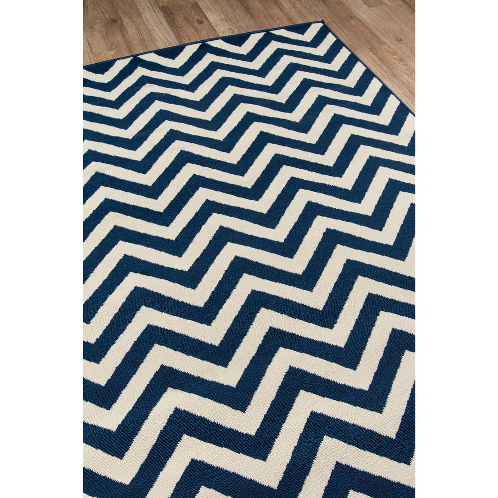 Contemporary Rectangle Area Rug, Navy, 7'10" X 10'10"