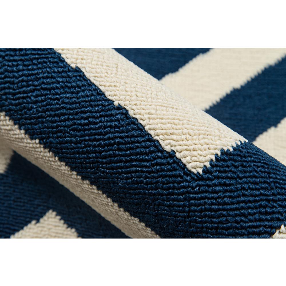 Contemporary Rectangle Area Rug, Navy, 7'10" X 10'10"