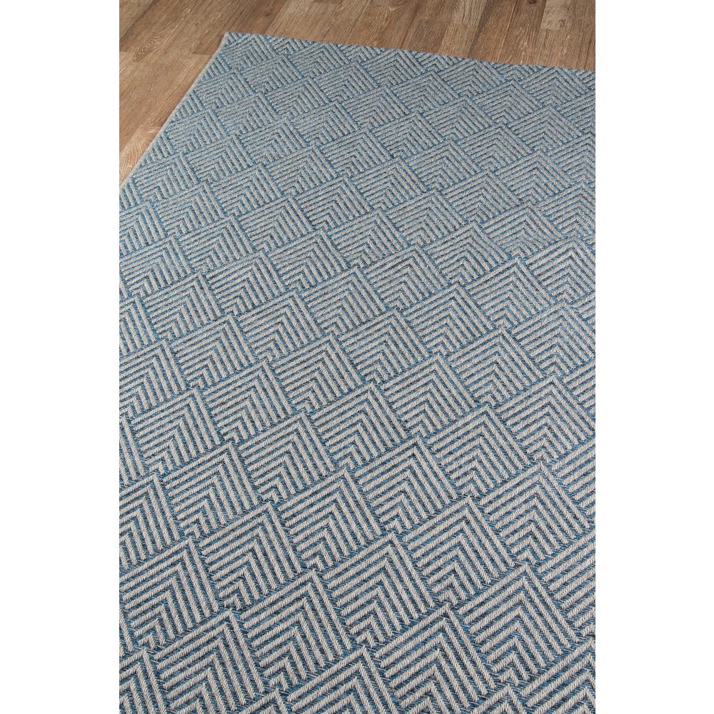 Contemporary Rectangle Area Rug, Blue, 6'7" X 9'6"