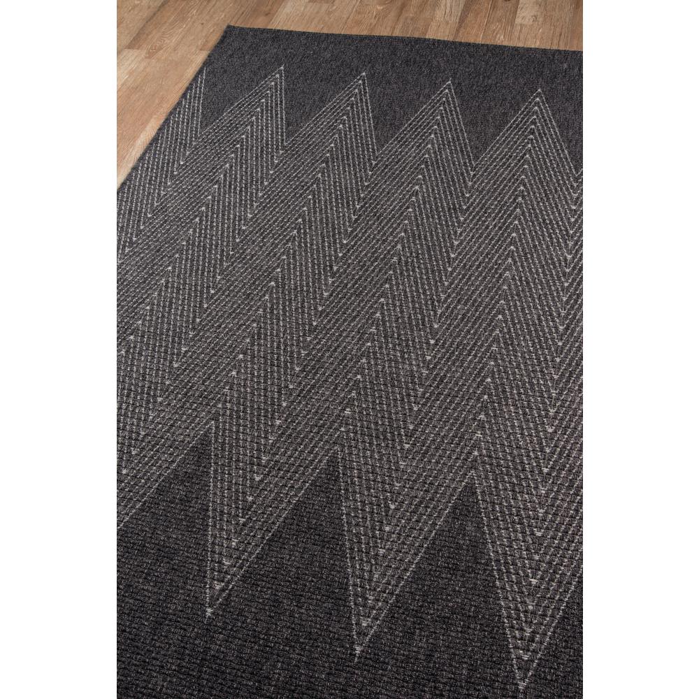 Contemporary Rectangle Area Rug, Charcoal, 6'7" X 9'6"
