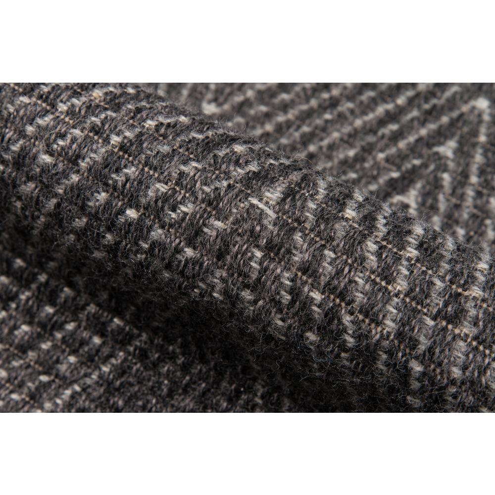 Contemporary Rectangle Area Rug, Charcoal, 6'7" X 9'6"