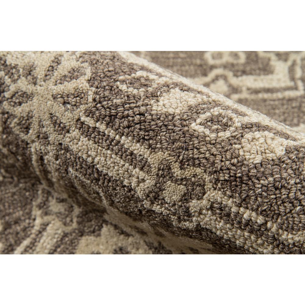Traditional Rectangle Area Rug, Brown, 9'6" X 13'6"